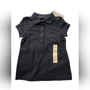 Cat & Jack Girls Navy Uniform Polo Shirt XS (4/5) NWT Short Sleeve